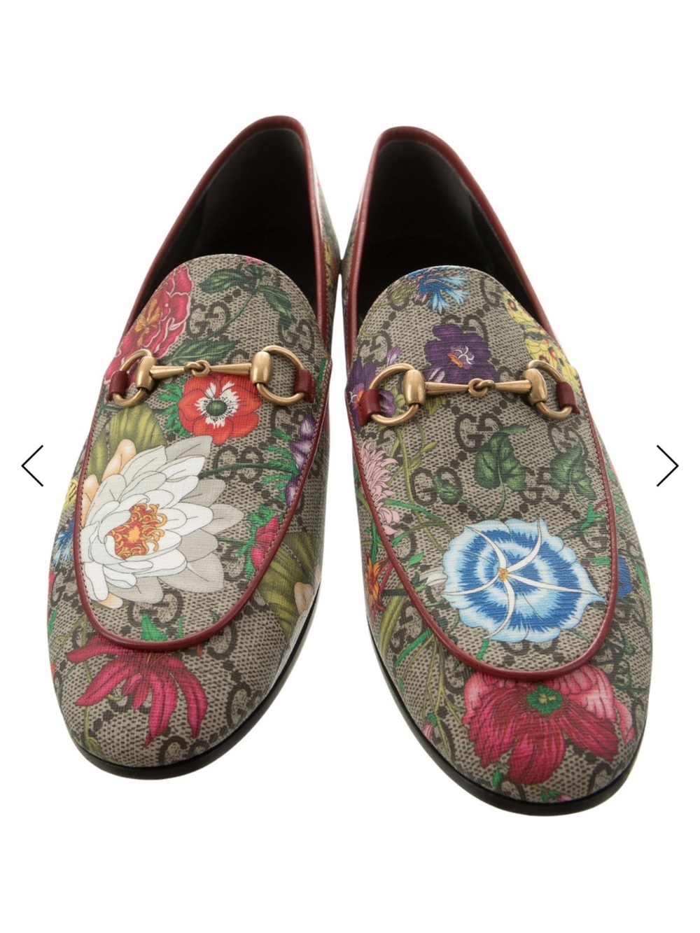 Gucci Multicolor Floral GG Horsebit Loafers NWT Size-8.5